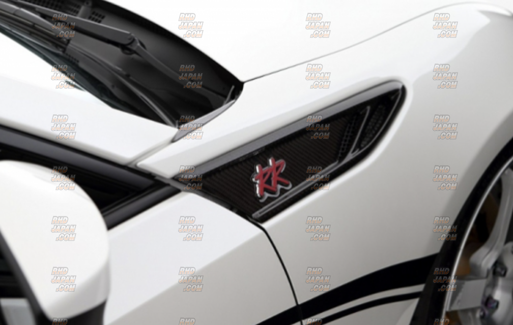 Rowen RR Street Zero Front Fender Accent Set Wet Carbon Fiber - BRZ ZC6 86 ZN6